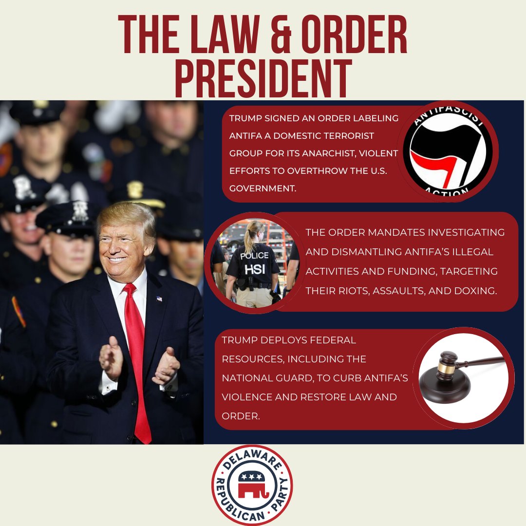 🚨BREAKING: President Trump just designated Antifa—a radical, violent mob—as a DOMESTIC TERRORIST ORGANIZATION! No more chaos from these anarchists plotting to overthrow our government with riots, assaults on ICE agents, and doxxing innocents.
The fightback: Full federal
