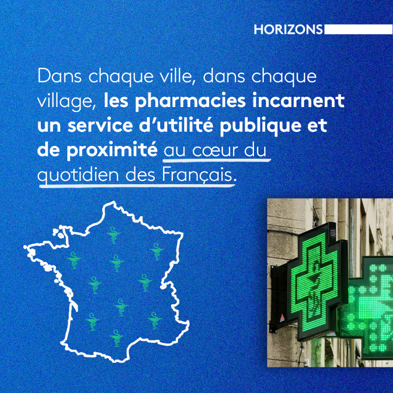 HorizonsLeParti's tweet photo. Les Maires Horizons appellent solennellement le Gouvernement à revenir sur le plafonnement des remises commerciales sur les médicaments génériques et biosimilaires.

→ Un tel ajustement mettrait en péril près de 6 000 pharmacies, soit 1 pharmacie sur 3 !