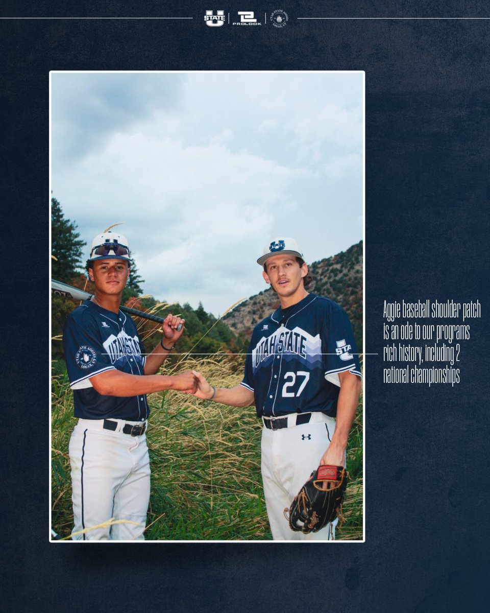 USUBaseball's tweet image. A look at the details🪡

We worked with local designer @ts20designs to craft a jersey that is a tribute to Cache Valley and the great state of Utah. Come see the debut of these new threads this Saturday at 3 pm.

#aggiesalltheway | #BuiltBetter