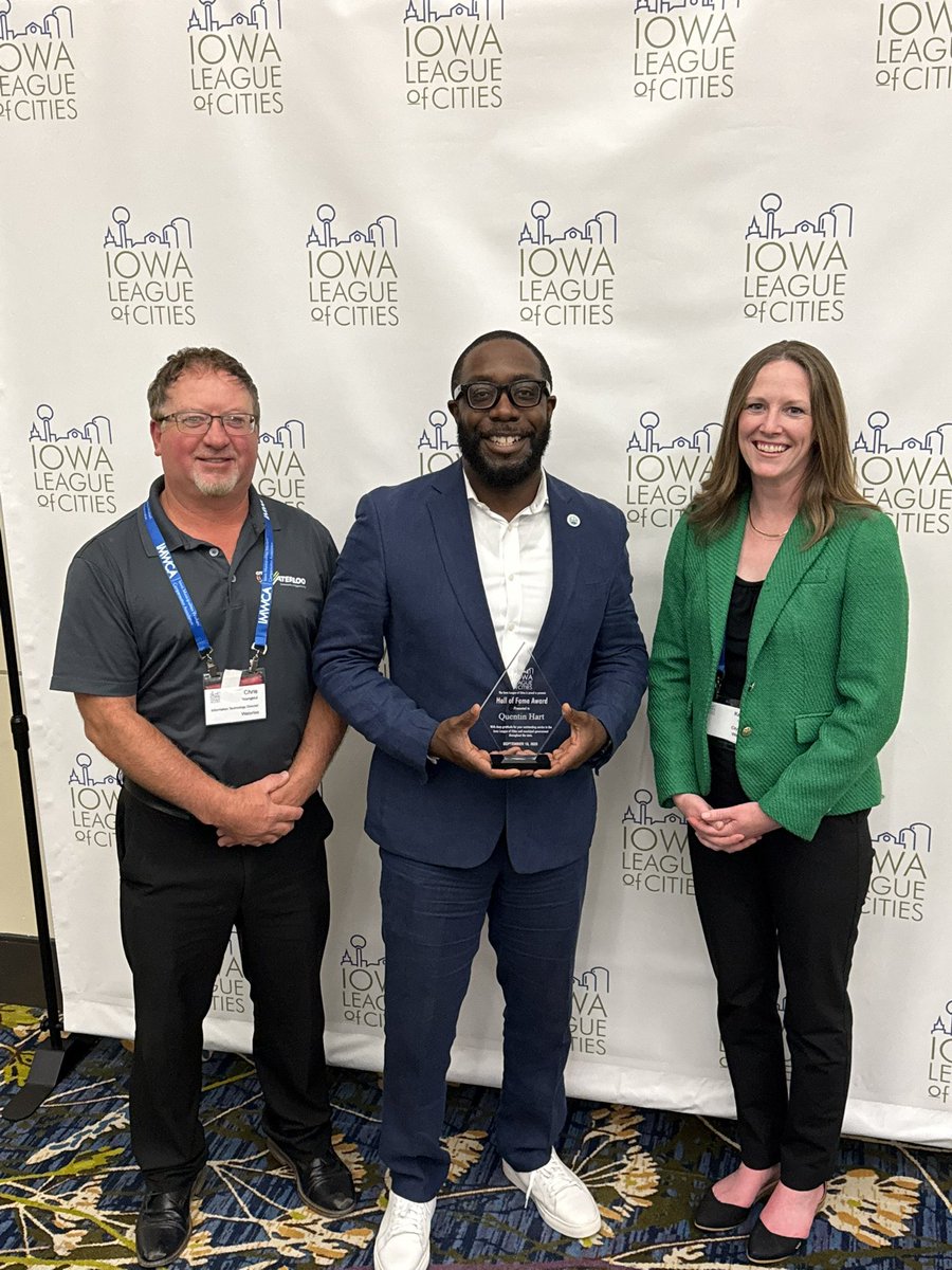 This past week, I was deeply humbled to be inducted into the  <a href="/IowaLeague/">IowaLeagueofCities</a> Hall of Fame, the League’s highest honor. This recognition is not about me alone. It belongs to the people of Waterloo, our City Council, and the incredible public servants.
#CommunityofOpportunity