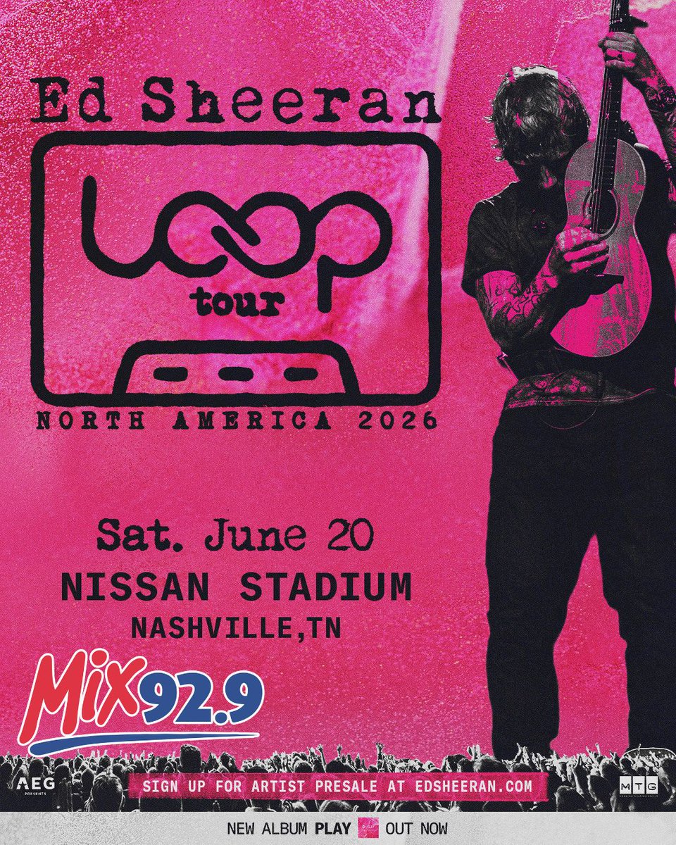 This week, be sure to tune into Lunch Time Trivia and The Rewind every week day for your chance to win a pair of tickets to see <a href="/edsheeran/">Ed Sheeran HQ</a> at <a href="/NissanStadium/">Nissan Stadium</a>
on June 20, 2026 ➗📷 ✖️