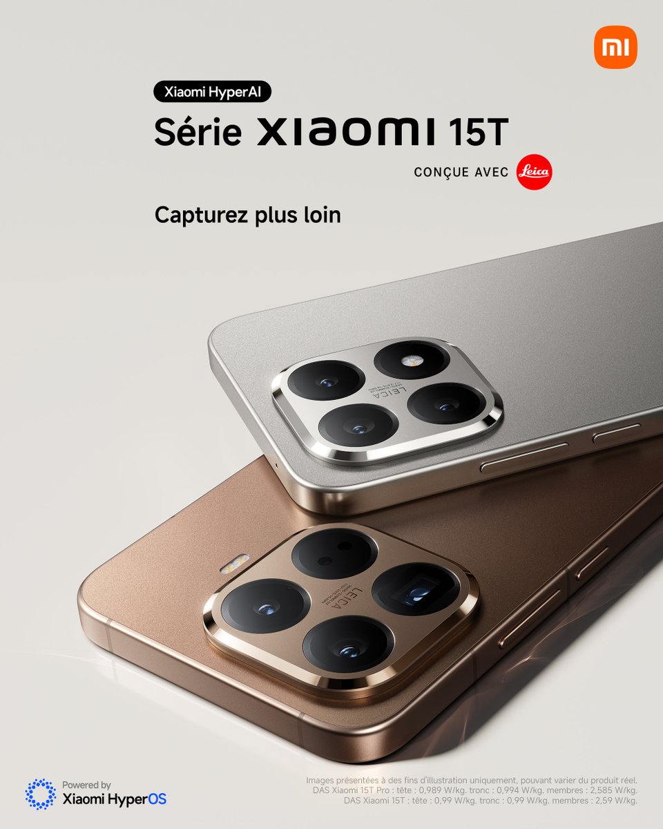 Capturez plus loin 🟠📷🔴

Plus qu’un smartphone : une caméra d’exception qui révèle chaque détail et chaque émotion comme jamais ✨

Découvrez la série Xiaomi 15T 👉 fcld.ly/xiaomi_15t_pro et fcld.ly/xiaomi_15t