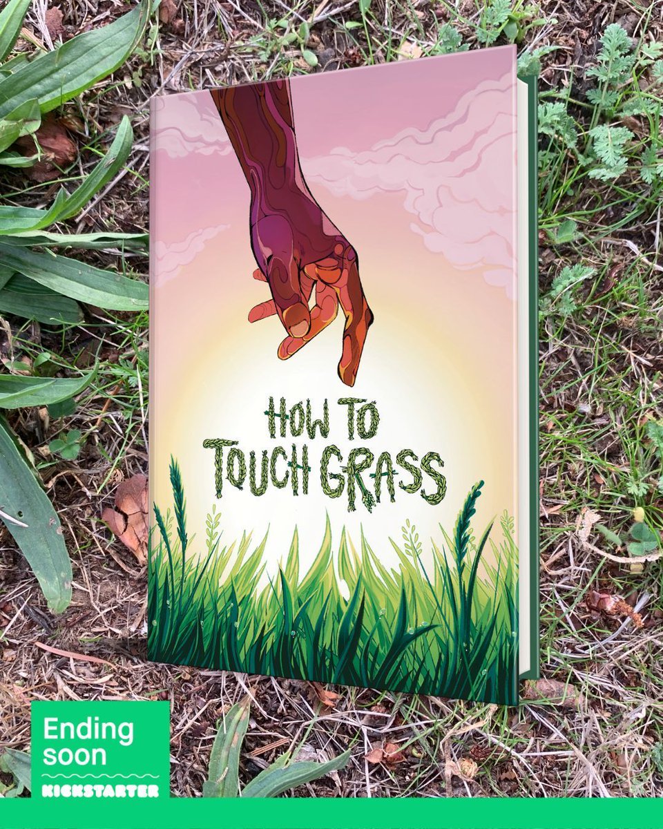 HOW TO TOUCH GRASS is a comics anthology reminding you that the only thing we need to win is each other. 🌾 🤝 ✨ 

Only 2 days left on Kickstarter: buff.ly/ROsqvvJ