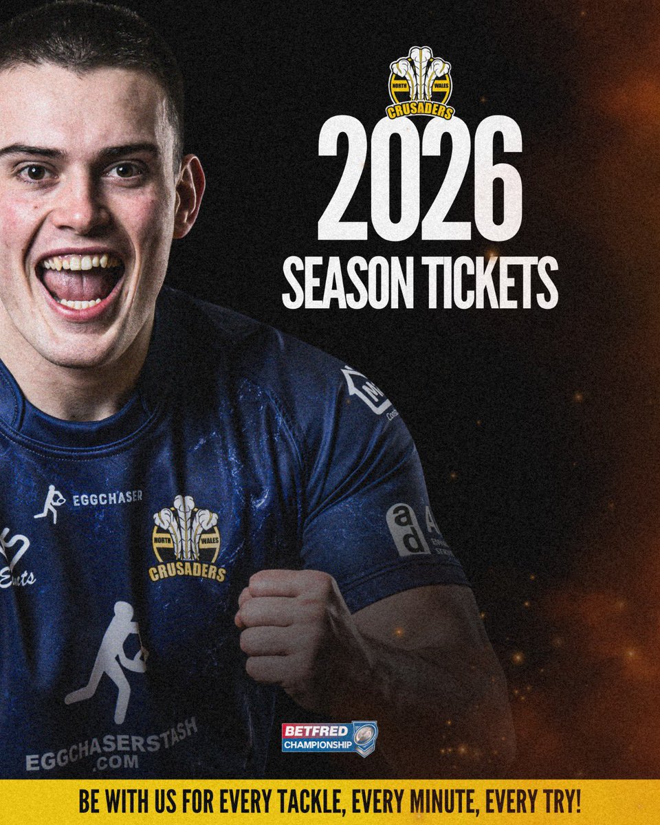 🎫 Don’t miss a moment of the 2026 season with a #NWCrusaders season ticket! 

Early bird prices are available until October 1st with supporters able to spread payments via Klarna or Afterpay. 

👉 nwcrusadersrl.com/2026-season-ti…

#NothingBetter ⚔️