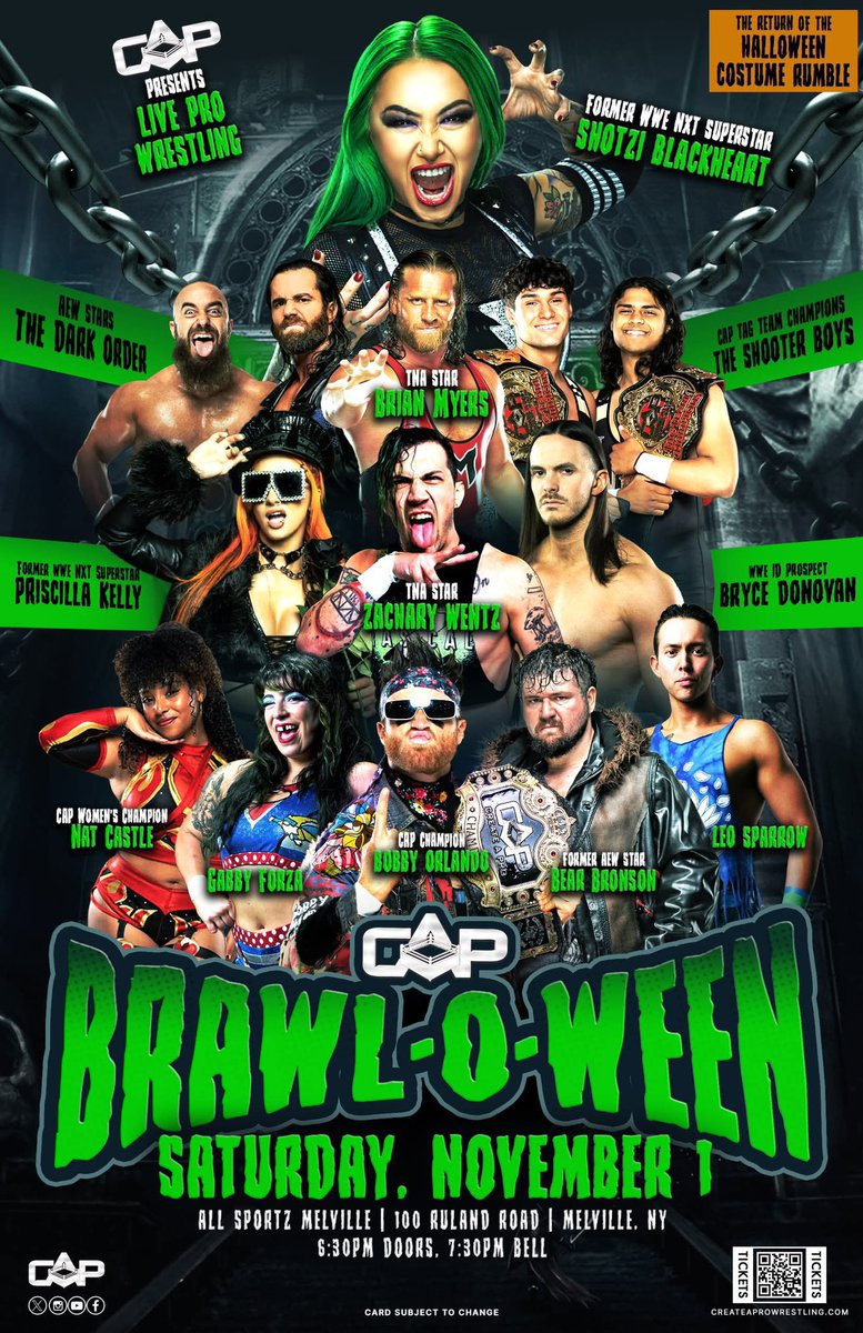 Massive back-to-back shows for <a href="/CreateAPro/">Create A Pro NY</a> 

I’m on both and ready to rock!!!!!!

First Brookside gets ROCKING!!!

And then All Sportz gets Rolling with the biggest show that place is gonna see!!!!

Basebrawl ⚾️: eventbrite.com/e/2nd-annual-b…

BrawloWeen👻: eventbrite.com/e/create-a-pro…