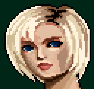 DigDougArt's tweet image. Haven't done a portrait lately. 
#ParasiteEve2 #Aya #pixelart