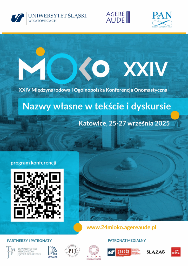 eug1979's tweet photo. e-Onomastics: Preview of the XXIV International and National #Onomastic #Conference (#MiOKO) https://t.co/GqWdQs8EMC tomorrow at #University of #Silesia, with the #Polish #Academy of #Sciences and the #Agere #Aude #Foundation. Theme: #Proper #Names in #Text and #Discourse https://t.co/caczrXddu5