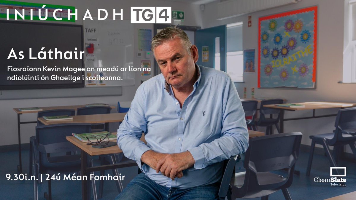 Pilleann sráith nua de IniúchadhTG4 anois - ag 9.30 at <a href="/TG4TV/">TG4</a> As Láthair - meadú ar líon na ndíolúintí ón Ghaeilge. Bainígi sult as.