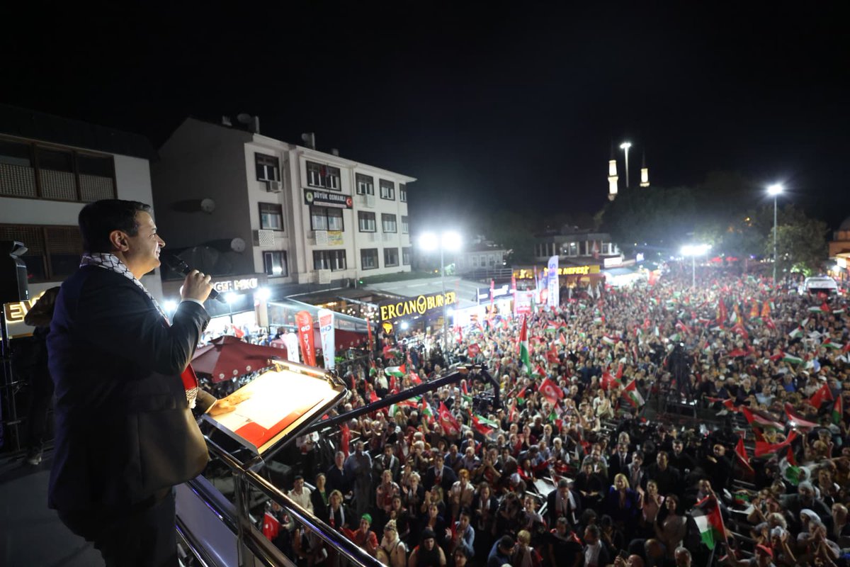 SaadetPartisi's tweet image. Genel Başkanımız Mahmut Arıkan, Filistin’e Destek Mitingi’nde konuşmalarını gerçekleştirdi.
