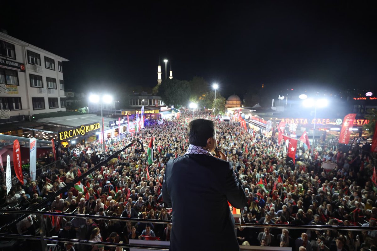 SaadetPartisi's tweet image. Genel Başkanımız Mahmut Arıkan, Filistin’e Destek Mitingi’nde konuşmalarını gerçekleştirdi.