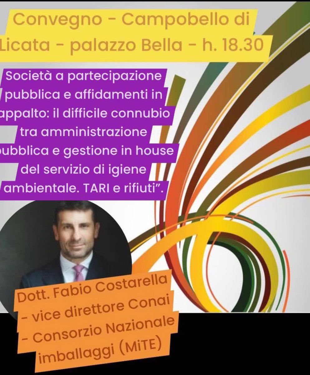 Miliziano_M's tweet photo. Convegno sul tema: 

Società a partecipazione pubblica e affidamenti in appalto: il difficile connubio tra amministrazione pubblica e gestione in house
del servizio di igiene ambientale. TARI e Rifiuti"

📌Dove  e quando ? 
26 Settembre 2025, Palazzo Bella – via Umberto – Campobello di Licata, ore 18.30.

Fino ad esaurimento posti! 

Segui il link qui in basso 👇 

https://t.co/OVoS82opuf