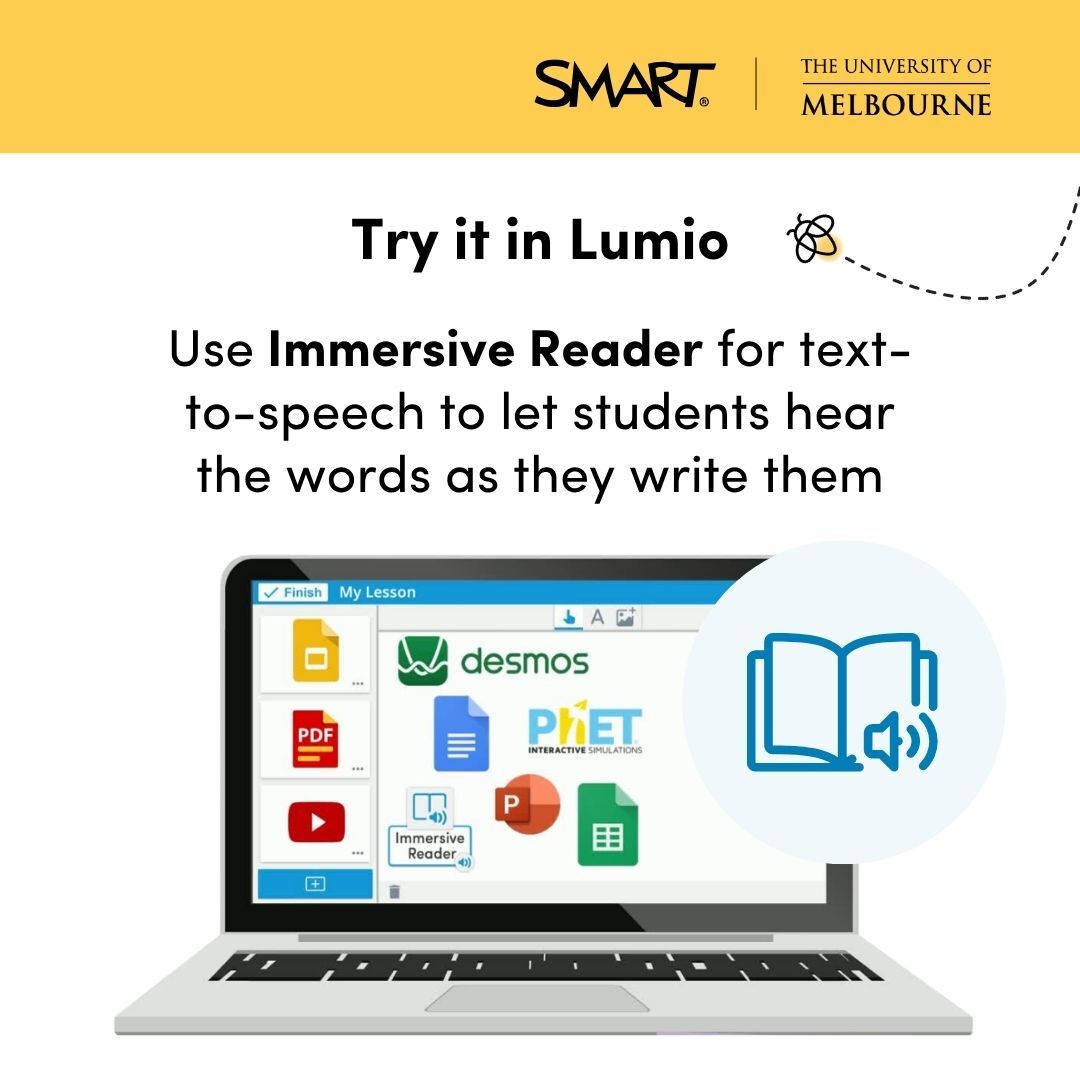 SMART_Tech's tweet image. Representation helps every student connect with learning. For neurodivergent learners, it can make all the difference.

With @LumioSocial + SMART Boards, it’s easier to present content in diverse ways that build confidence and understanding.