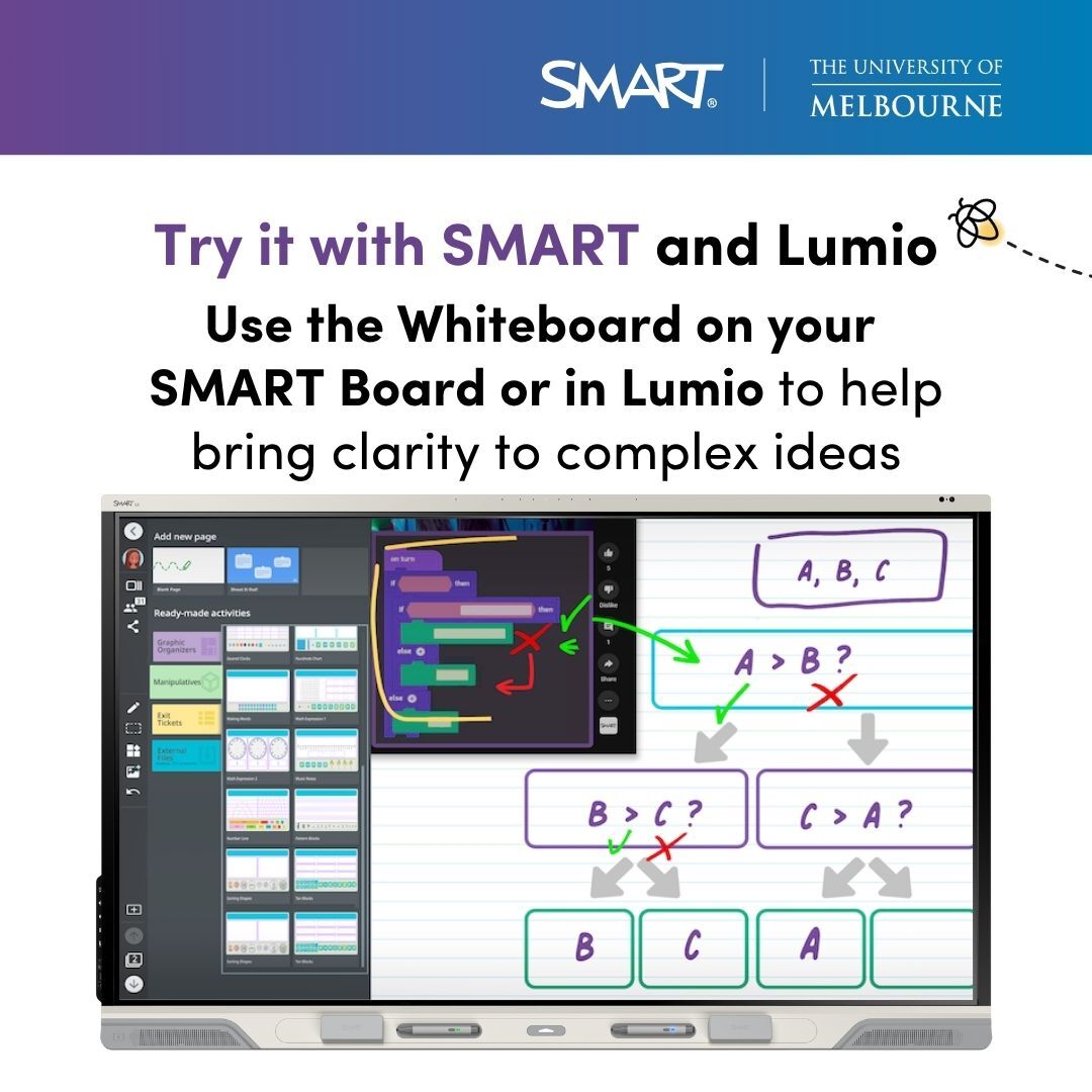 SMART_Tech's tweet image. Representation helps every student connect with learning. For neurodivergent learners, it can make all the difference.

With @LumioSocial + SMART Boards, it’s easier to present content in diverse ways that build confidence and understanding.