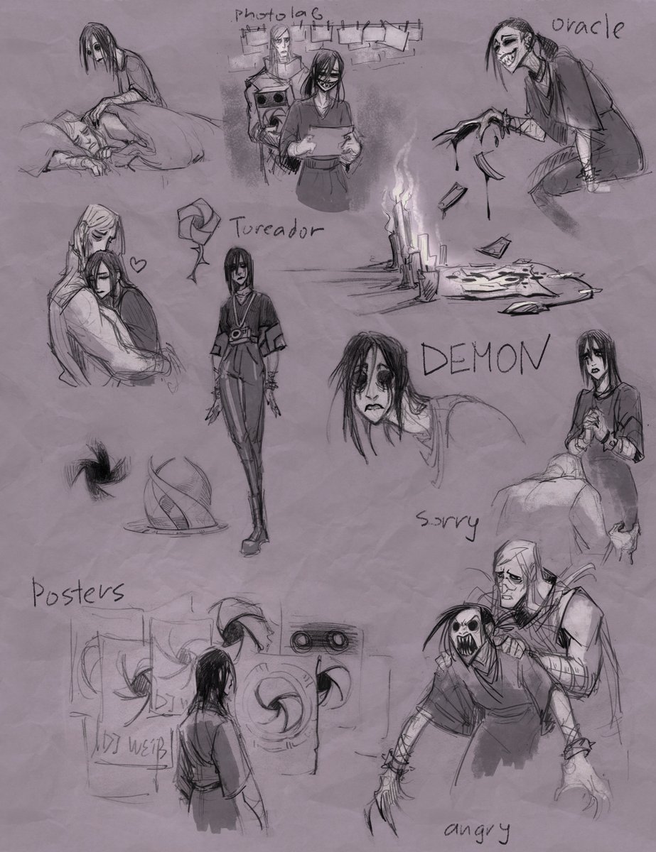 My toreador Ursulla finished her adventure in Berlin. Because of her oracle abilities she got a Voice inside her head, a Demon. Took her true love ghoul Kurt and run. While Demon slowly feasting from a cult around DJ music and her photography
#vtm #wod