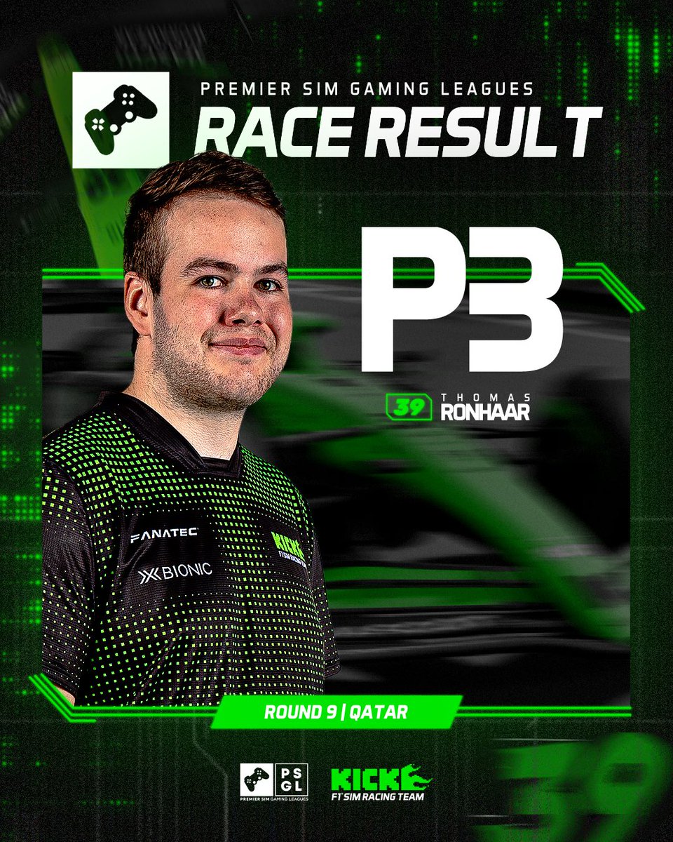 SauberEsports's tweet image. A PODIUM IN QATAR FOR @ThomasRonhaar1 💚🇶🇦 

#PSGL #PSGLSeason40 @PremierSimGL