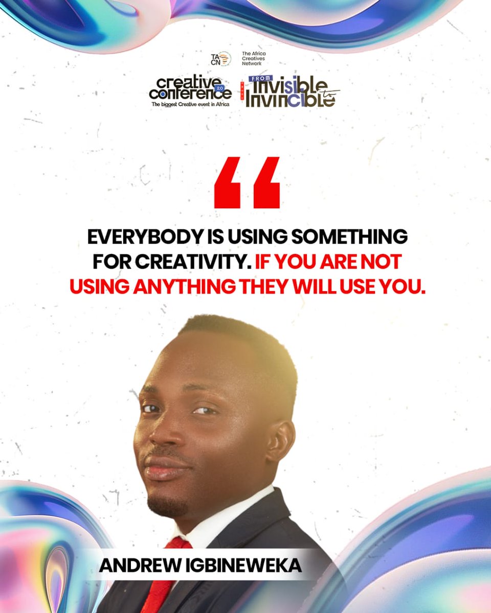 CreativeXComm's tweet image. Nuggets from Mr Andrew Igbineweka practical session.

We were reminded that the first believer in any idea must be you. Not everyone will see the vision you see, and not everyone will support it  but your belief sets the pace.

#creativeconference