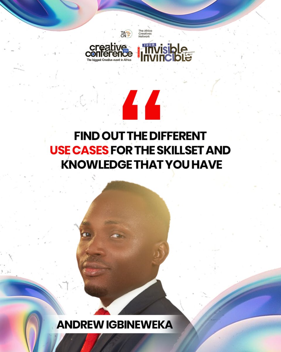 CreativeXComm's tweet image. Nuggets from Mr Andrew Igbineweka practical session.

We were reminded that the first believer in any idea must be you. Not everyone will see the vision you see, and not everyone will support it  but your belief sets the pace.

#creativeconference