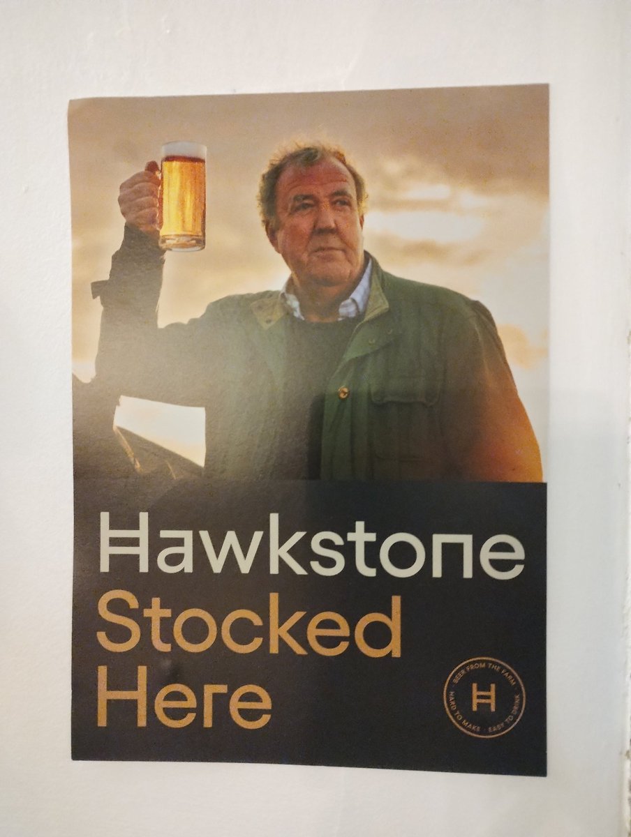 ShellMG's tweet image. Local pub in Steeple Bumpstead has Hawkstone. Should I or shouldn&apos;t I? @ClarksonsFarm1