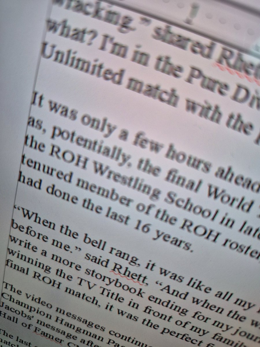 While V1 (2002-2008) is in process, started putting together some early pieces of a V2 (2009-2021)...
#codeofhonorbook #roh #ringofhonor