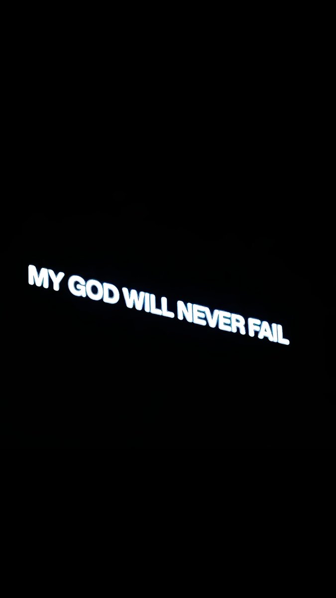 My God will never fail.