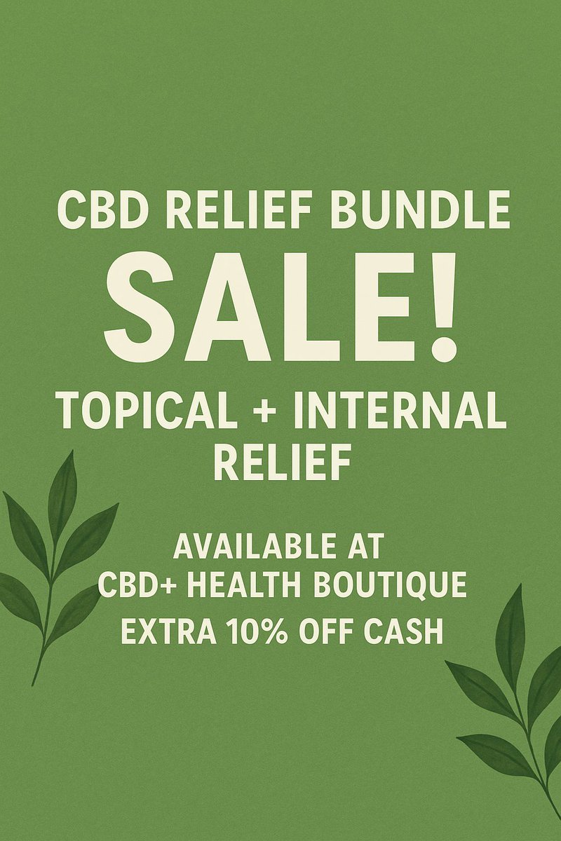 CBDHealthBoutiq's tweet photo. 🔥 CBD Relief Bundle SALE! 🔥
Lazarus Naturals Pain Relief Balm Stick + CBDistillery 1000 mg CBDa/CBD Full Spectrum Oil
Reg: $81.58 | NOW: $49.99 🎉
💚 Extra 10% OFF when you pay cash!

Fight pain & inflammation inside and out for maximum relief. 🔄
Find it now at CBD+ Health Boutique, serving Deerfield Beach, Pompano Beach, Lighthouse Point, Coconut Creek & Boca Raton.

#CBDRelief #PainRelief #CBDWellness #DeerfieldBeachCBD #BocaRatonCBD #CBDHealth #cbdshop #cbdplushealthboutique #cbdoil #cbdforpain #cbdnearme #deerfieldbeach #pompanobeach #lighthousepoint #coconutcreek #bocaraton #centuryvillage #centuryvillagedfb #dispensary #feelbetter #chronicpain