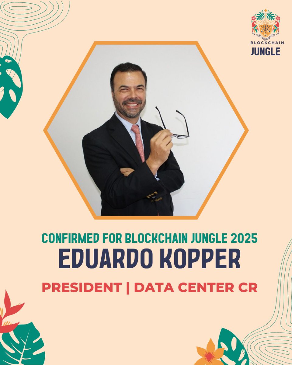 BChainJungle's tweet image. 🎤 Eduardo Kopper at #BlockchainJungle2025 — tech for sustainability & efficient operations. 🗓 Nov 8–9 • 🎟 cr.publitickets.com/event/blockcha…
#TechConference #Sustainability #Innovation