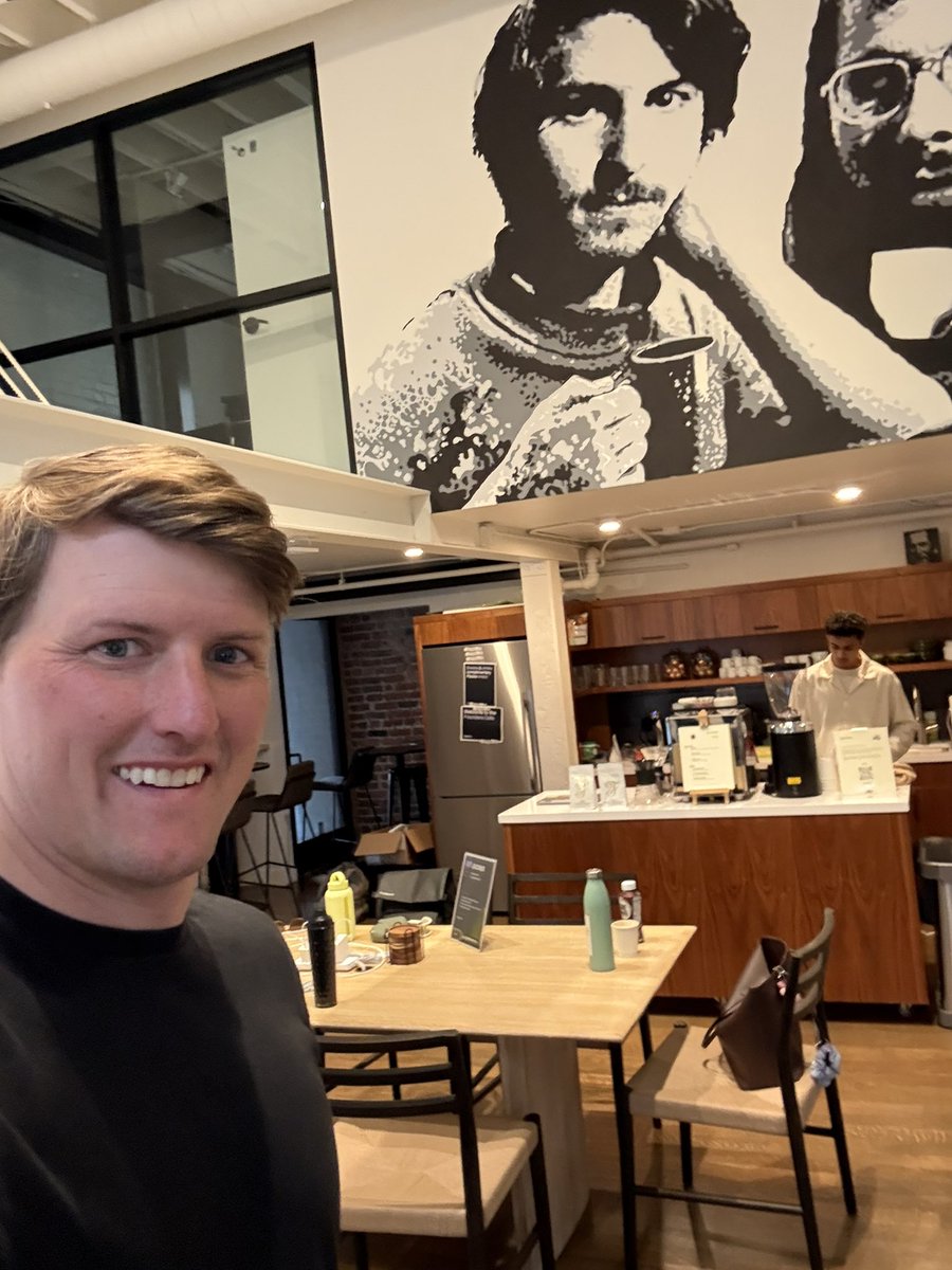 Rex Salisbury (@rexsalisbury) on Twitter photo Love the AngelList Cafe!
met awesome ex Plaid folks building a new AI company.
Grabbing 2nd cortado of the day before heading to Brex HQ to interview <a href="/pedroh96/">Pedro Franceschi</a> (who just announced the are building agentic commerce and going 996)
SF is bumping. founders are locking in 🫡 Love the AngelList Cafe!
met awesome ex Plaid folks building a new AI company.
Grabbing 2nd cortado of the day before heading to Brex HQ to interview <a href="/pedroh96/">Pedro Franceschi</a> (who just announced the are building agentic commerce and going 996)
SF is bumping. founders are locking in 🫡