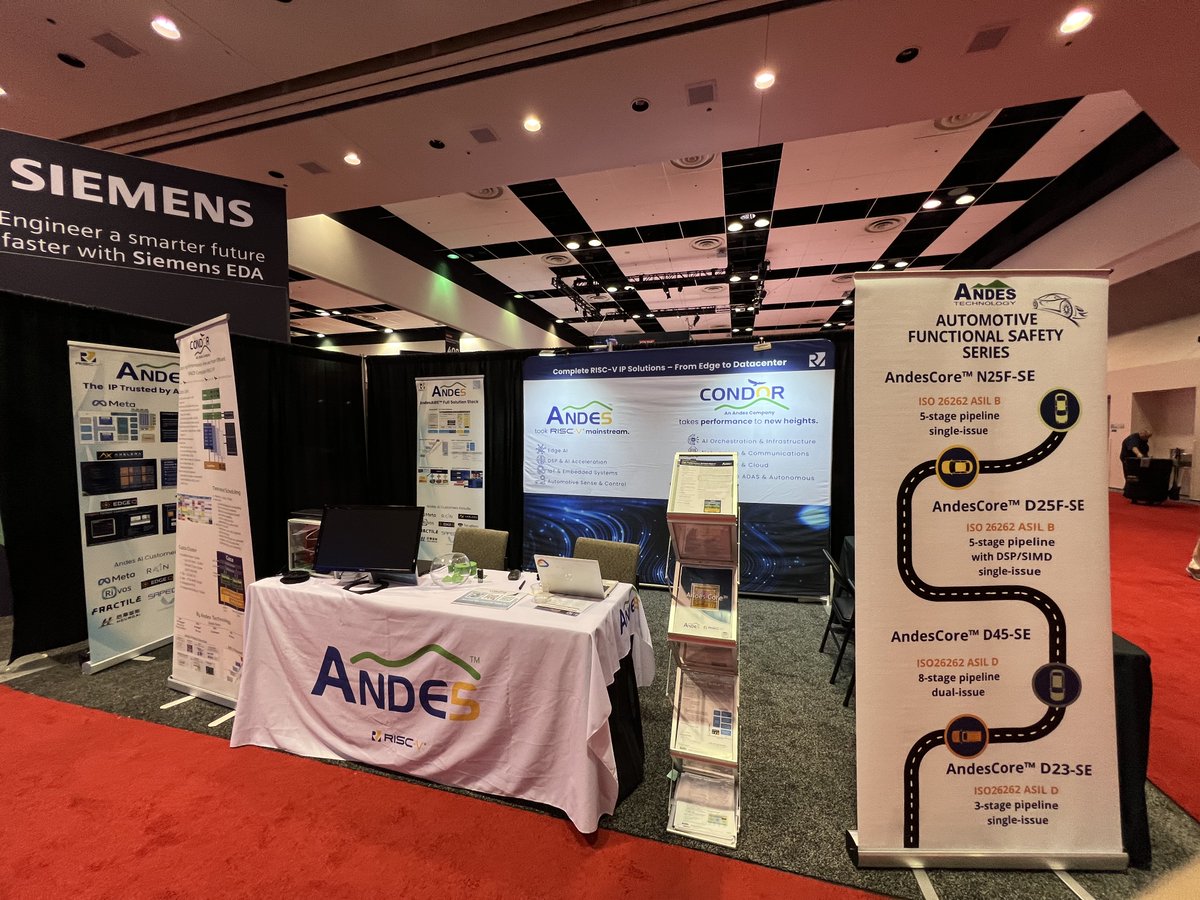 Andes_Tech's tweet image. We’ve officially kicked off at TSMC OIP 2025! Swing by booth 619 and see how Andes is pushing RISC-V innovation from AI to edge devices (and more).