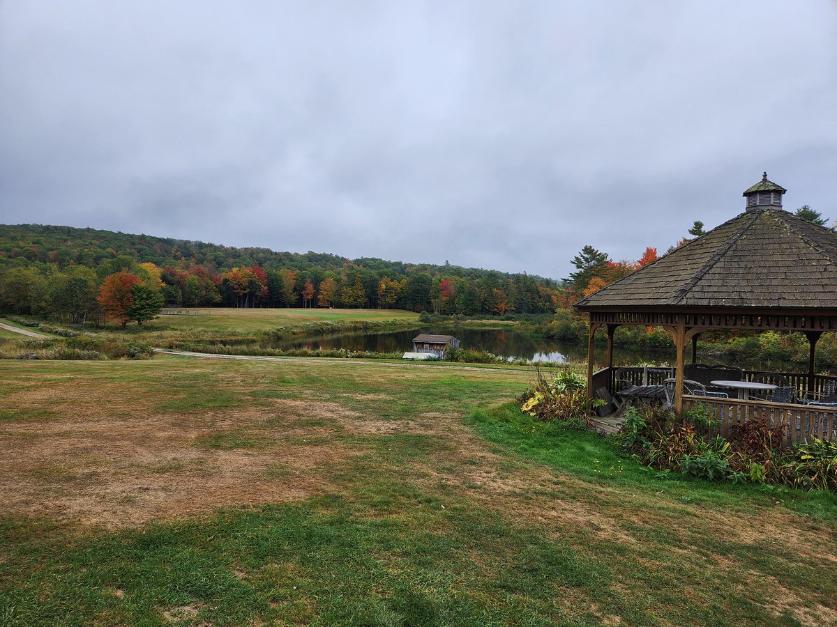 The drought in northern NH is leading to early fall color.