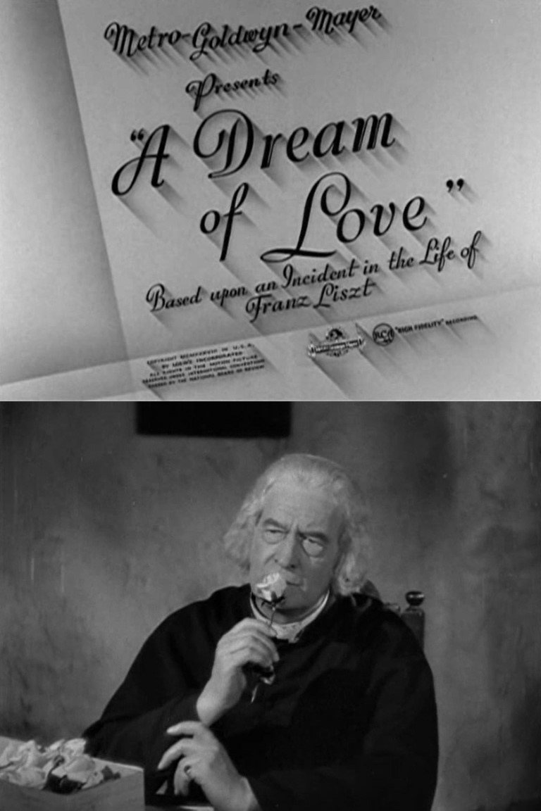 TCMonehour's tweet image. A DREAM OF LOVE (1939)
D: James A. FitzPatrick | Ian Colin, Sylvia Marriott, Cathleen Nesbitt
5:40PM EST

A historical, musical short about a true incident in the life of composer Franz Liszt. 
17m