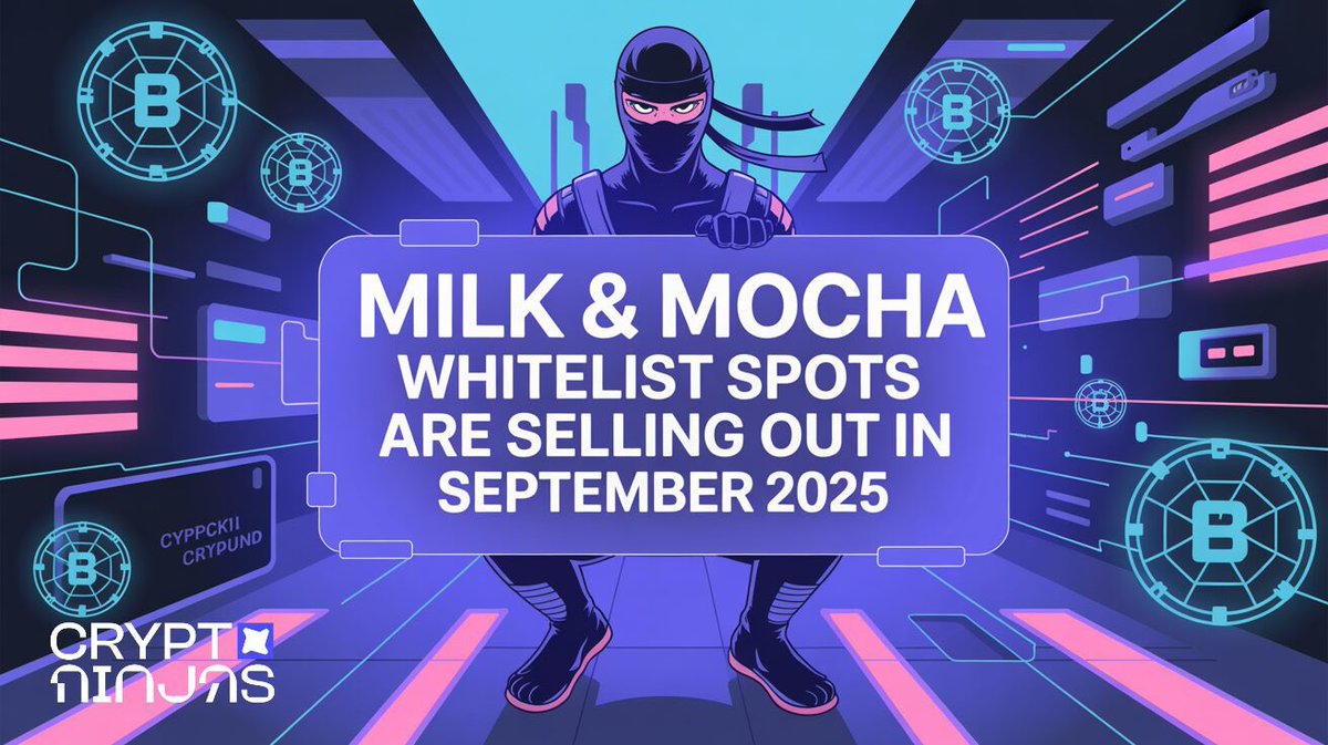 🚨 TOP NEWS:

Milk &amp; Mocha Whitelist Spots Are Selling Out In September 2025

For More Info! 👇👇👇

pulswitch.io/PostView?id=c9…