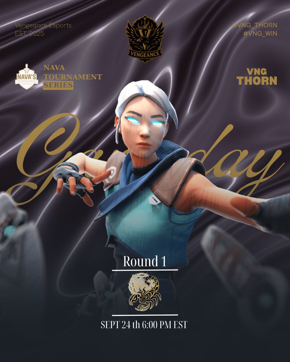 🔥 GAMEDAY
🏆 Nova Tournament Series - Day 1
⚔️ Round 1
📆 September 24, 2025
🕕 6:00 PM EST
🌹 Thorn is ready to make their run on the big stage