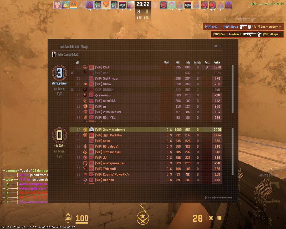 Trodem (@trodemcs2) on Twitter photo Day 7/30 ✅
🥈 secured.
After 1 week of grinding 1000 DM kills daily, here are the 👇 biggest pros & cons I’ve noticed 👇
#HUSKGG <a href="/HuskJuelichgg/">Huskies eSport Jülich e.V.</a> Day 7/30 ✅
🥈 secured.
After 1 week of grinding 1000 DM kills daily, here are the 👇 biggest pros & cons I’ve noticed 👇
#HUSKGG <a href="/HuskJuelichgg/">Huskies eSport Jülich e.V.</a>