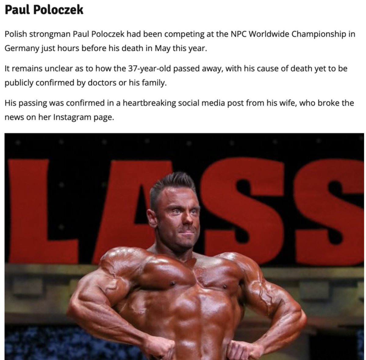 DrJackKruse's tweet photo. I wonder when people are going to realize that creatine powder has the same effect on endogenous glutathione recycling as tylenol.  

Creatine isn't an alternative fuel, but it's a chemical gamble that often goes wrong.  The two cats below are poster children for this circumstance.  The risk is increased when it is used with peptides, especially melotan 1 and 2, creatine, peptides & powders.  The after death data shows they both were users of these concoctions in blue lit gyms.  Moreover, many of these "substances" also have aspartame in them.  The combination of all these things is a deadly atomic mix to mitochondrial biology.  

AVOID ALL OF PRODUCTS COMPLETELY whether it is solo or in a stack.

Why do you think these guys all needed melotan peptides?  Because the endogenous melanin cycle in their skin was made atrophic.  

Consider aspartame here:  It consists of two amino acids (L-phenylalanine and L-aspartic acid). It is hydrolyzed and absorbed in the gastrointestinal tract (GI) through the action of esterase and peptidases. Digestion releases methanol (10%), aspartic acid (40%) and phenylalanine (50%)

Phenylalanine (Phy) is needed to synthesize tyrosine, dopamine, noradrenaline, and adrenaline. However, Phy demonstrates a strong affinity to large neutral amino acid (LNAA) carrier systems, thus competitively inhibiting other amino acids which rely on this carrier system (tyrosine, tryptophan) and preventing them from crossing the BBB. Tyrosine is how melanin is made best in humans.  See the slide below.  Tryptophan also creates melatonin.  These things are both hindered by exogenous phenylalanine use.

Who eats more aspartame than anyone?  Bodybuilders who compete and eat food products and those who try to lose weight using bro science.

Many bodybuilders have made the mistake of believing this bro science from gyms. Drink a Diet Coke after tanning tied to peptide melotans to lock in the tan before a meet.  Why do they say it? 

Aspartame -> Phenylalanine -> L-DOPA -> L-DOPA quinone -> melanin.

This bro science is 100% false.  Drinking or eating anything with aspartame/creatine in it is the best way to lose a tan because it makes the cell hypoxic.  Second best is chronic airplane travel.  Try to avoid this when you are trying to rebuild melanin in atrophic skin from sunscreen and make up.

Aspartame/creatine stimulates melanin degradation.  Aspartame intake also results in elevated H2O2 levels and methanol levels, placing added oxidative stress on cells, and both act to lower melanin levels.  H2O2 bleaches melanin and methanol is metabolized to formic acid and formaldehyde which ruins protein semiconduction.  Aspartame has another nasty side effect on melanin.  It also increases cortisol, via ACTH signaling further mimicking blue light stress one also gets in the gym training and this decreases alpha MSH functioning.  It is no wonder why these two guys died as they did.  

These are compounds that atrophies the skin and gut microbiome.  Its use in bodybuilders is why many of them have short lives. Use of aspartame is a neurotoxin and stimulates many of the pro-inflammatory pathways that increase inflammation.  Andy Haman died from aggregation of platelets to cause a pulmonary embolus, for example.  

Did you know, methanol is an aspartame metabolite and it causes increased levels of free radicals resulting in damage to the cell membrane, caused by peroxidation of fatty acid in the phospholipids leading to a pro-inflammatory cascade of cytokines that lead to clotting.  These cytokines, in turn, damage cellular components such as melanin, platelets, proteins, and nucleic acid lesions, as well as gene damage and repair resulting in apoptosis or necrosis.  Methanol inhibits phosphorylation in all cell lines.

Note the meatheads online think these guys below are FIT and know more than me because I do not look like them.  The question for you after researching my work here, were they WISE even though you thought their facades were better than mine?  Do you want a manufactured facade or an epic brain to live out your life?