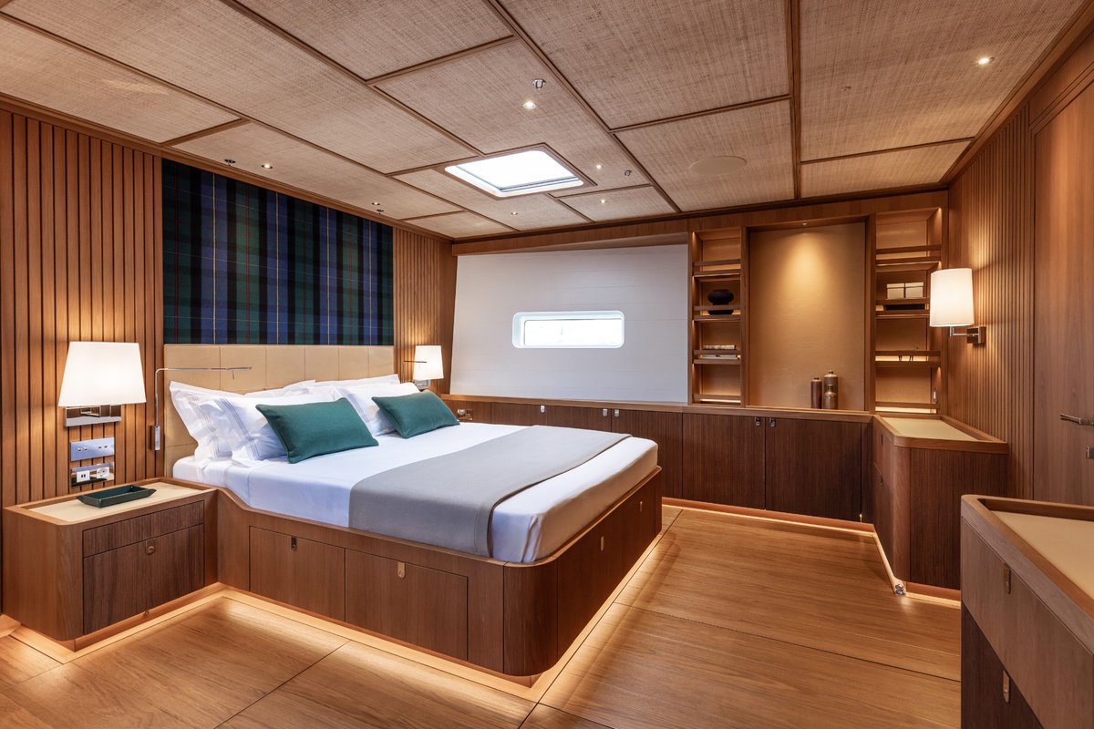 Nautorswan's tweet photo. Inside the Swan 128 ✨

Light, space, and refined detail. A sanctuary at sea, designed for moments that last. 

This week the Swan 128 makes her much awaited  World Première at the Monaco Yacht Show.

#NautorSwan #Swan128 #SwanMaxi #Yachts https://t.co/YkW9C0mzNw