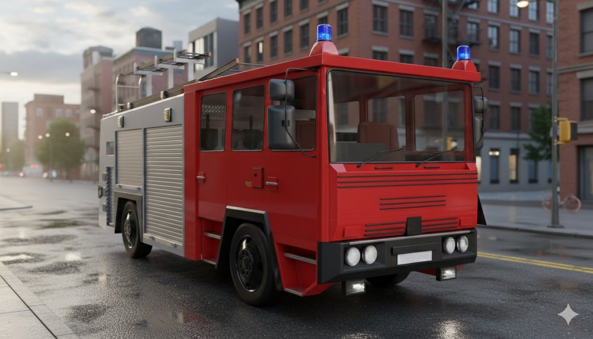 Achtw1's tweet photo. Rolling through the city 🔥🚒 – my latest 3D fire truck model!

#Blender #3DArtist #3D #ProductDesign #3DAnimation #3DModeling #firetruck #Fire #Truk  #Visualization #Render #Animation #3DArtistforhire #VehicleDesign  #3DRendering #DesignInspiration #RenderDaily #Firefighter https://t.co/laAfzQGLxM