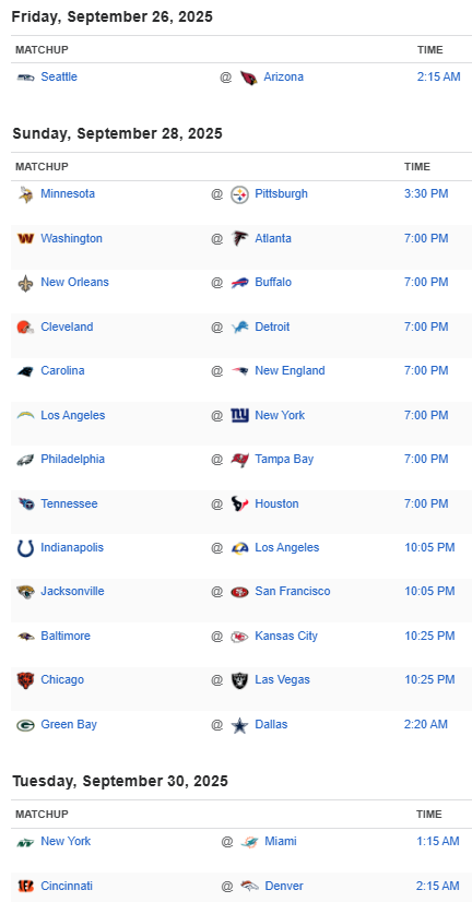 NFLaSack's tweet photo. ✍️ Setmana 4 #NFL partits 🔝
#NFLRivalries
#Seahawks #BirdGang
#JetUp #PhinsUp
#NFLDublinGame 🇮🇪
#Skol #HereWeGo
👀 Retorn de Parsons a Dallas
#GoPackGo #DallasCowboys
🍿
#RavensFlock #ChiefsKingdom
#FlyEaglesFly #WeAreTheKrewe
#ForTheShoe #RamsHouse https://t.co/l8f8GIAPR2