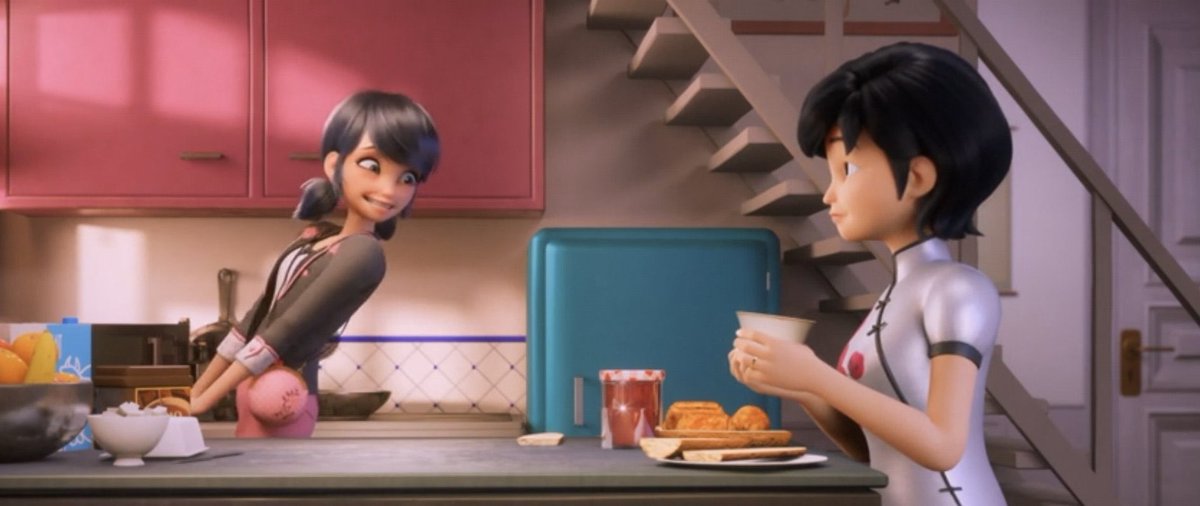 thebugsmeow's tweet image. marinette accidentally saying “santa dad” guys what if the christmas special wasn’t the real santa and it was just her dad dressed up #conspiracy