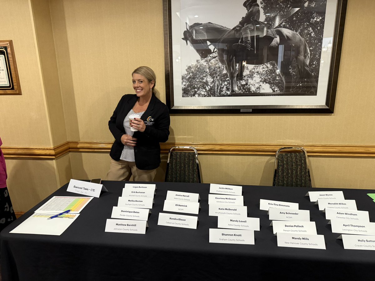 Karen Boyles, NW CTE Regional Coordinator, NCDPI tweet media