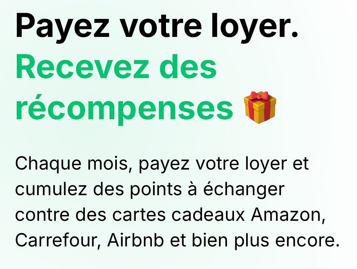 LocaPoints's tweet photo. Payes ton loyer, reçois des récompenses. 💸 

Voilà la vision simple de https://t.co/GhXV1pUlQU 🚀

Pour un premier post, on fait simple. 

Bienvenue à vous locataires. 📲

#locataire #étudiant #rewards #weward #location https://t.co/oG5Fay63Y9