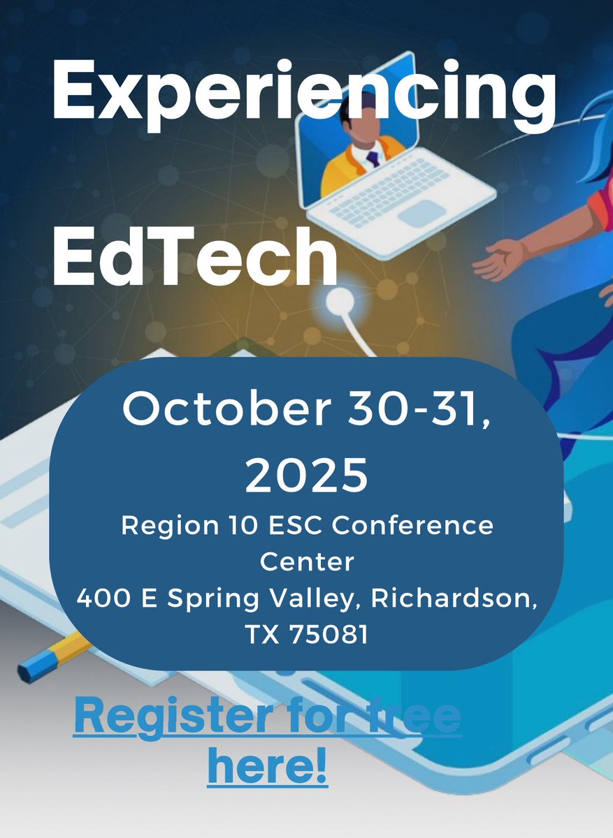 StefLRichard's tweet photo. I am honored to be copresenting with @JamieNutt at @Region10ESC EdTech Conference! Excited for this opportunity‼️👏#sheffieldshines @CFBISD https://t.co/gvME24HYoC