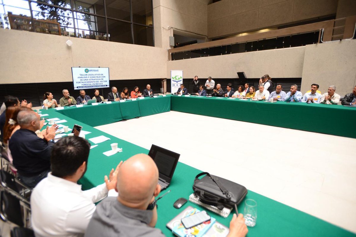 TheICCFGroup's tweet photo. Today at the Chamber of Deputies, under the leadership of @JESUSCUANALO, Co-Chair of the Mexican Caucus for Environmental Conservation, and with the support of ICCF Group and @ReforestamosMx, the Legislative Workshop on the Analysis and Development of a Strategy to Strengthen the Forestry Sector in Mexico was held.

Legislators, forest communities, government representatives from @SEMARNAT_mx and @CONAFOR, academia, the private sector, and civil society joined efforts to promote a comprehensive legislative agenda that recognizes forests as a strategic solution to national challenges such as food security, water availability, and public health.

We appreciate the presence of the Co-Chair Members of the Caucus in Mexico: @Alechedrauip, @Azucena_Arreola, @JoaquinZA2012, and @MeggieSalgado.

@sergio_grafm @mroblesg @LetyBarreraM