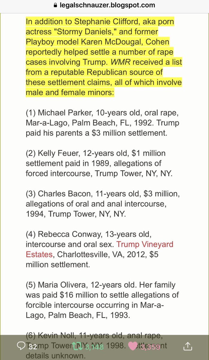 Marcvondem's tweet image. The only reason the law states "under 12 " is because the children trump raped were 13 and up. Unless you count these children, trump raped. #ChildMolesterTrump #RapistTrump #SexualPredator #PedophileTrump #LockTheDirtyMfrUpAlready
