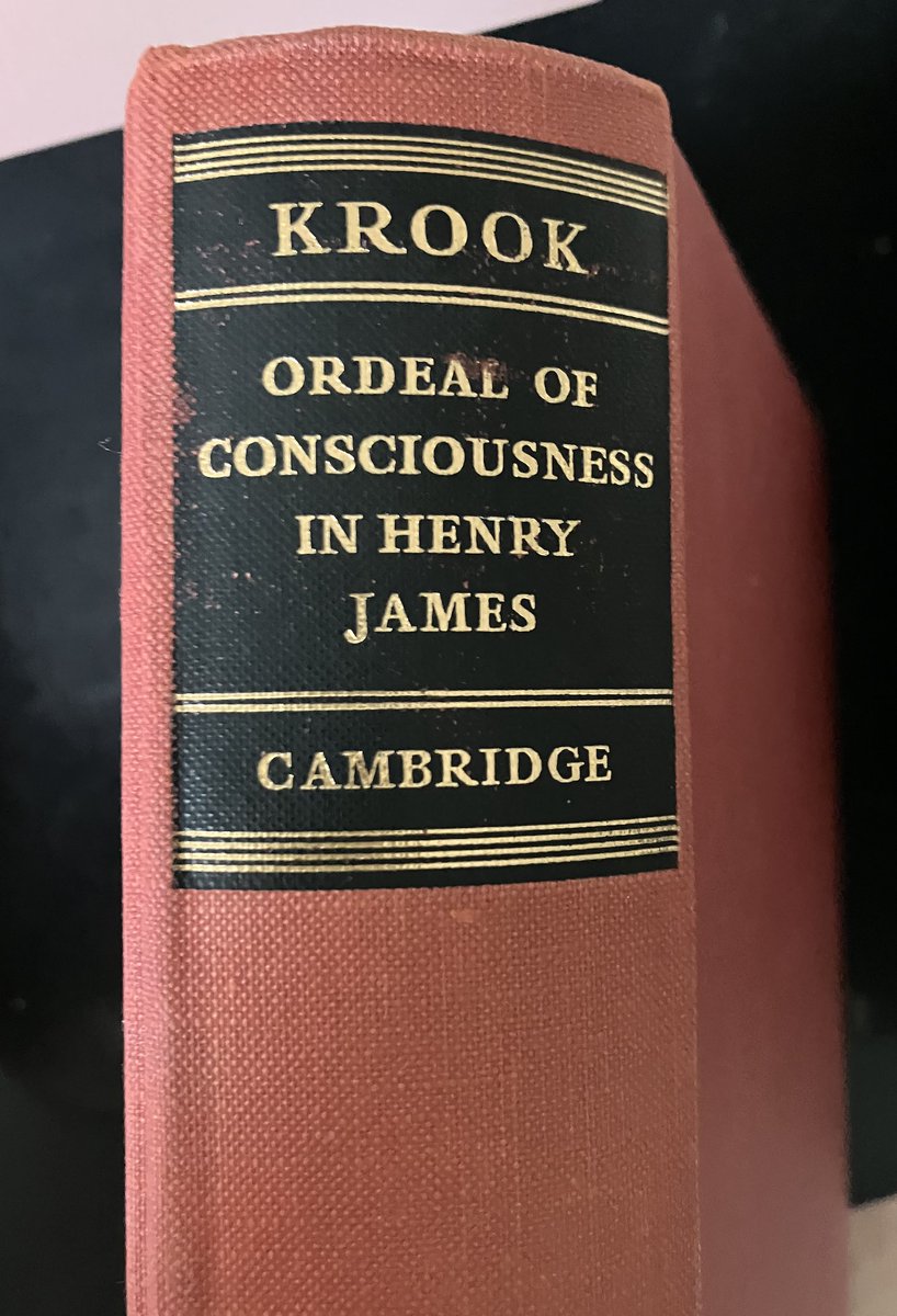 It's always so worthwhile—and joyful—to revisit Dorothea Krook's insightful analysis of James's "'vessels of consciousness' who are exposed to the impact of living experience and fully cognisant [sic] of the operation and effect of that experience."