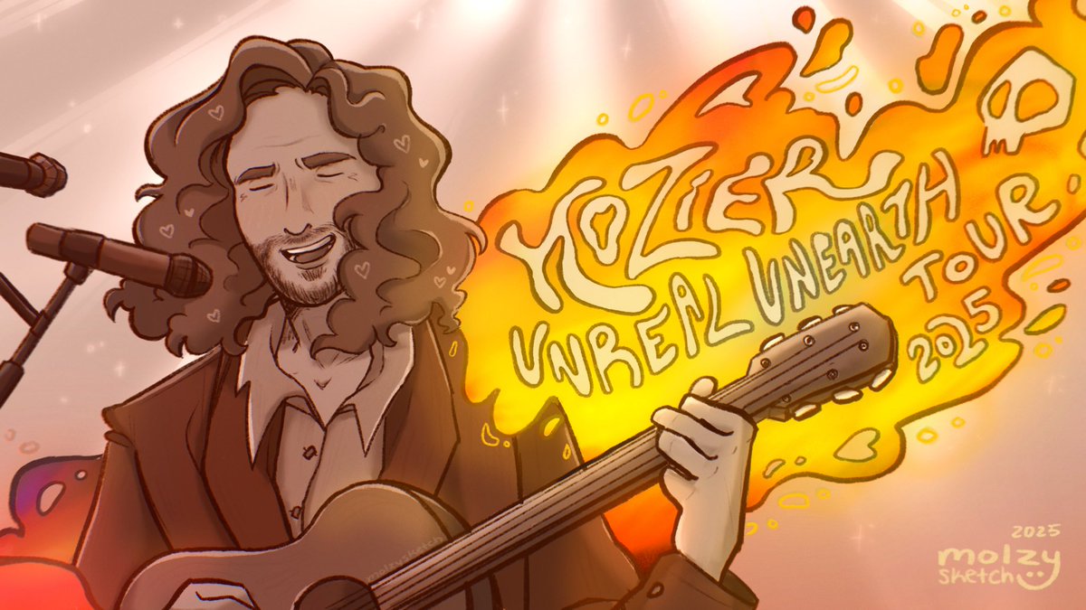 molzysketch's tweet image. saw @Hozier in concert last weekend and may have fell in love 🤭
#hozier #hozierfanart #hozierart #unrealunearth #unrealunearthtour
