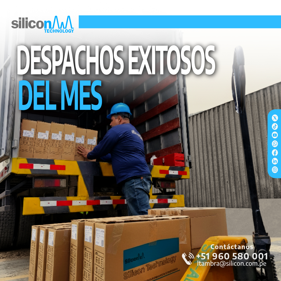 _silicontech's tweet image. 🚚✨ ¡Septiembre cerró con despachos exitosos!
En Silicon Technology seguimos llevando soluciones confiables ⚡
👉 STCOR 27 kV
👉 STPC-A + STGSL-28
👉 Pararrayos 21 kV
👉 Soporte Cut-Out

🤝 Gracias por confiar en nosotros.
#SiliconTechnology #EnergíaSegura #AltaTensión