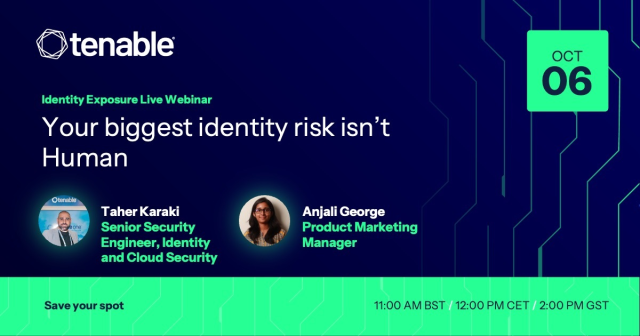 SherifHMorad's tweet photo. Your biggest identity risk isn’t Human! Register to join our Live Webinar. Learn how to expose and prioritize hidden machine-identity risks across Active Directory, Entra ID, and cloud environments, all in one unified view. https://t.co/6Q4TcszNwT https://t.co/7zEffwzpHE