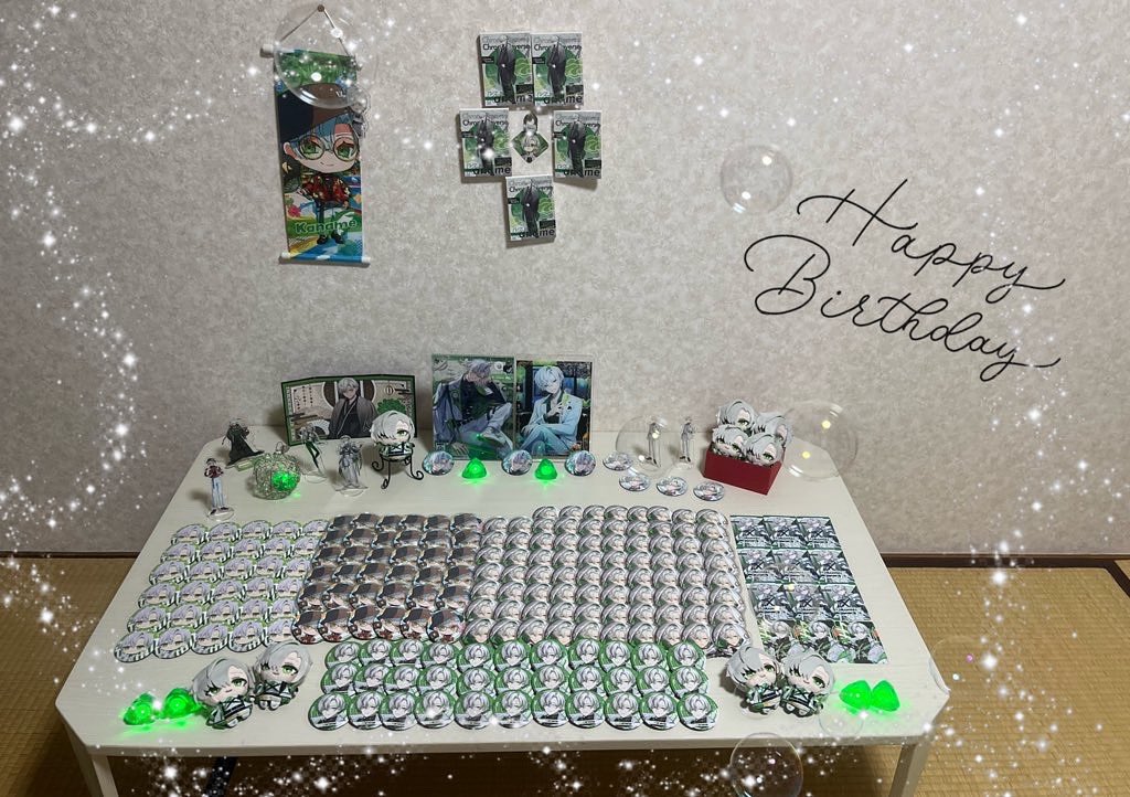 🍏.*･ﾟ　.ﾟ･*..*･ﾟ　.ﾟ･*..*･ﾟ　.ﾟ･*..*･ﾟ🍏
      お誕生日おめでとうございます
2回目の誕生日一緒にお祝いすることができて嬉しいです！
🍏.*･ﾟ　.ﾟ･*..*･ﾟ　.ﾟ･*..*･ﾟ　.ﾟ･*..*･ﾟ　🍏
#これはうっかり誕生日を迎えてしまうかなめ2025