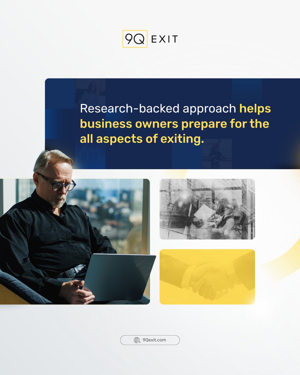 9Qexit's tweet image. After years of building, letting go feels overwhelming.

Don&apos;t let emotions sabotage your exit. 📖

#EmotionalPrep #BusinessOwners #ExitStrategy