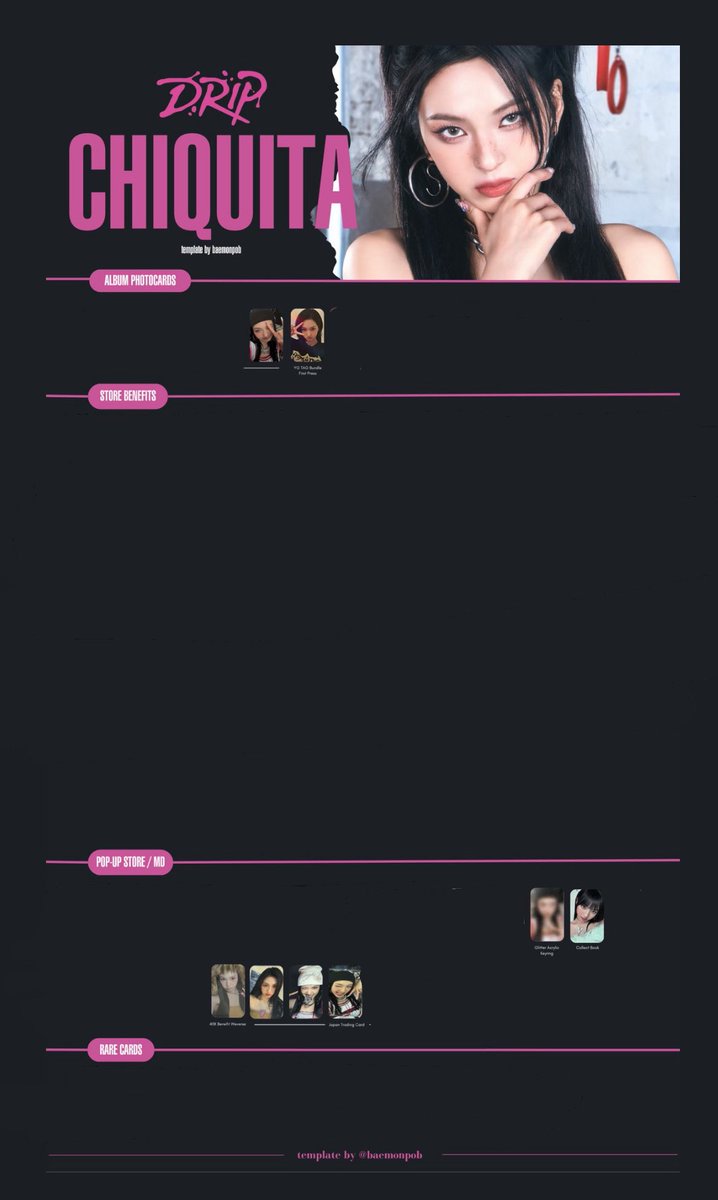 BABYMONSTER ベビモン トレカ ラントレ 交換 ポップアップ HS HOTSAUCE クリア

【譲】  チキタ

【求】  2.3枚目 チキタ ルカ ローラ
 異種も検討◎(パリタ アヒョン アサ チキタ)

郵送希望📮気軽にお声かけください！